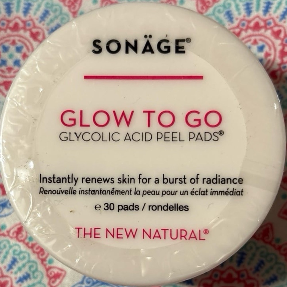 Sonäge Glow To Go Glycolic Acid Peel Pads